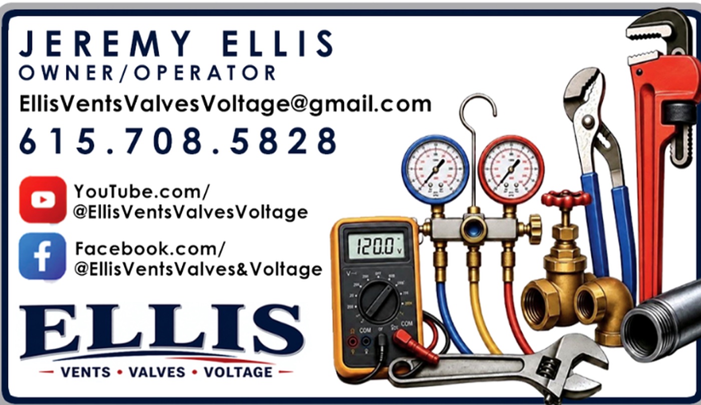 Business card back — Jeremy Ellis, owner/operator, with contact details